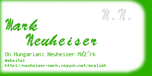 mark neuheiser business card